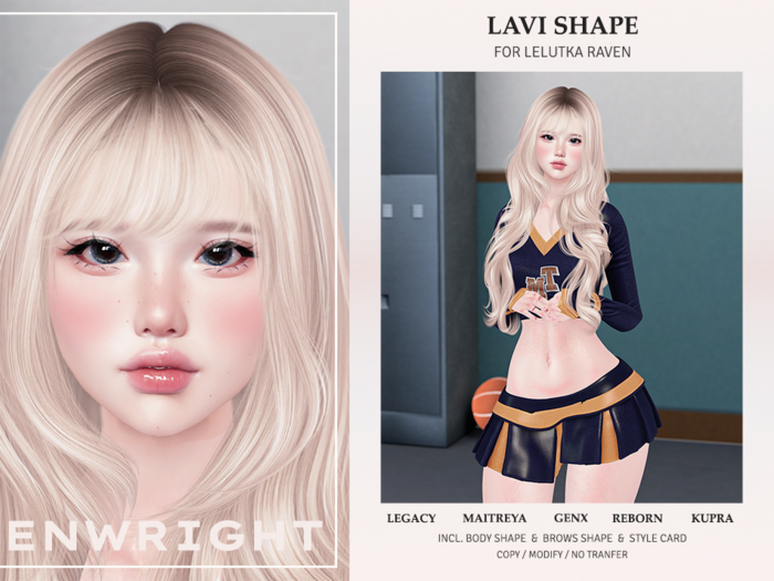 ENWRIGHT - Lavi Shape┃Lelutka Raven