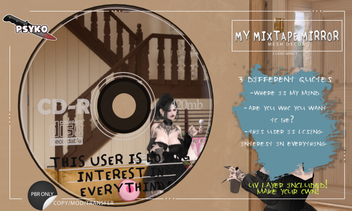 PSYKO // MY MIXTAPE MIRROR (mesh mirror)