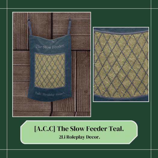 Acres Craft Co.The Slow Feeder Teal