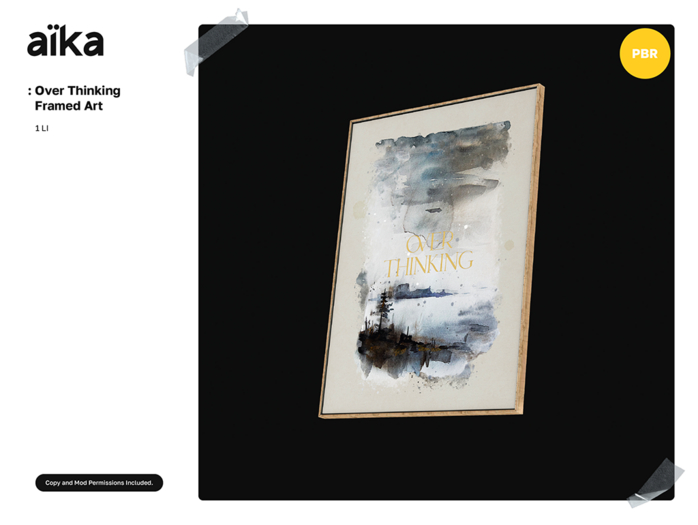 aika - Over Thinking Framed Art (add)