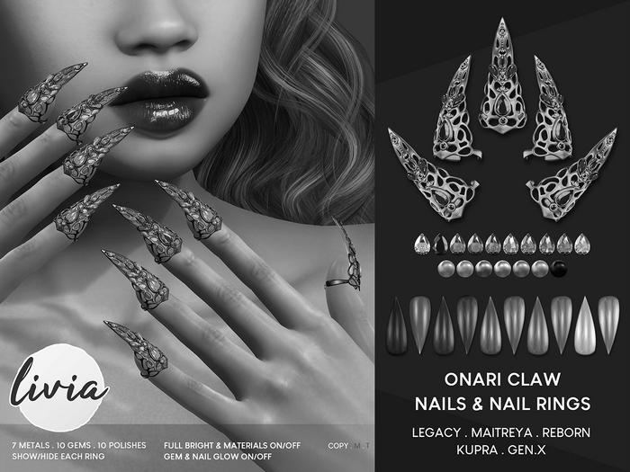 LIVIA Onari Claw Nails & Nail Rings DEMO