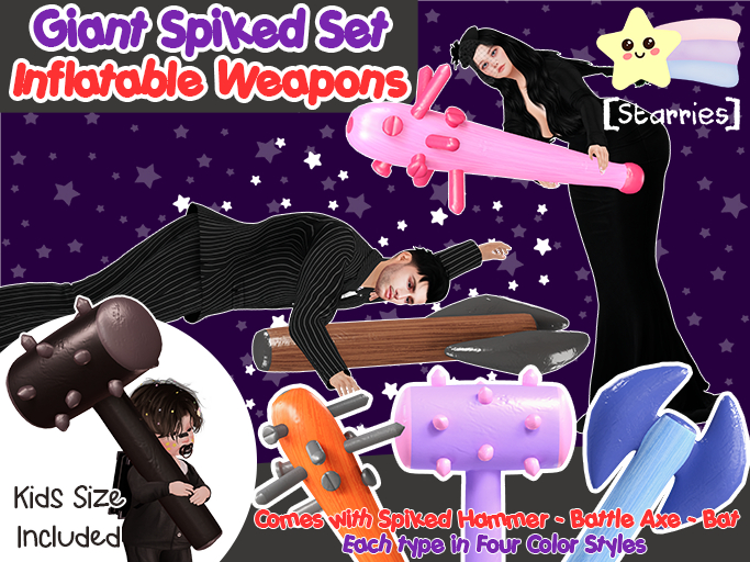 [Starries] Giant Inflatable Spiked Weapons