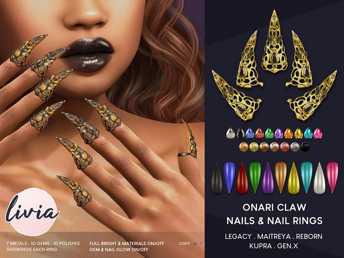LIVIA Onari Claw Nails & Nail Rings