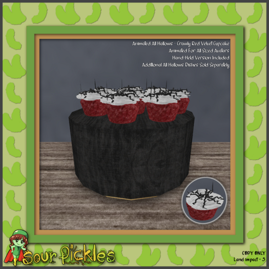 [SP] All Hallows - Crawly Red Velvet Cupcake