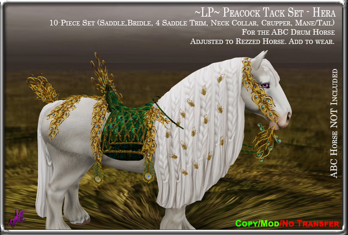 ~LP~ Peacock Tack Set [BOXED] ABC Drum Hera