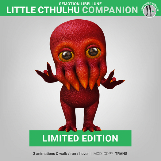 SEmotion Libellune Baby Cthulhu Companion LIMITED