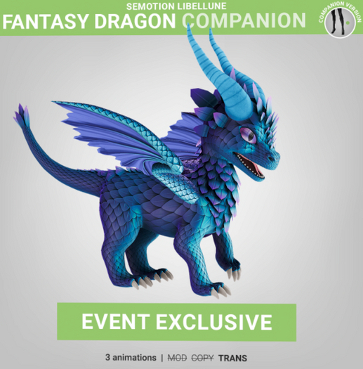 SEmotion Libellune Fantasy Dragon Companion EXCLUSIVE