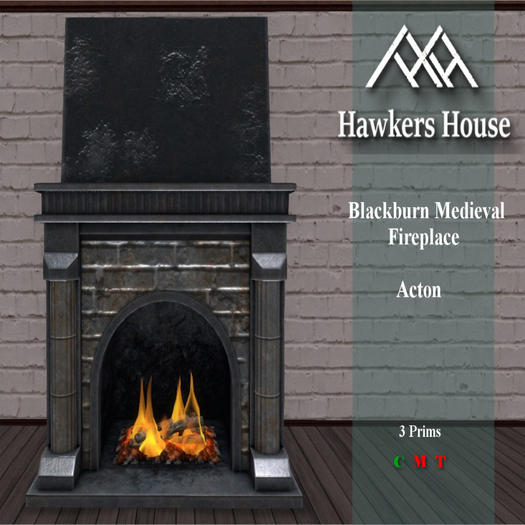 *HH* Blackburn Medieval Fireplace Acton