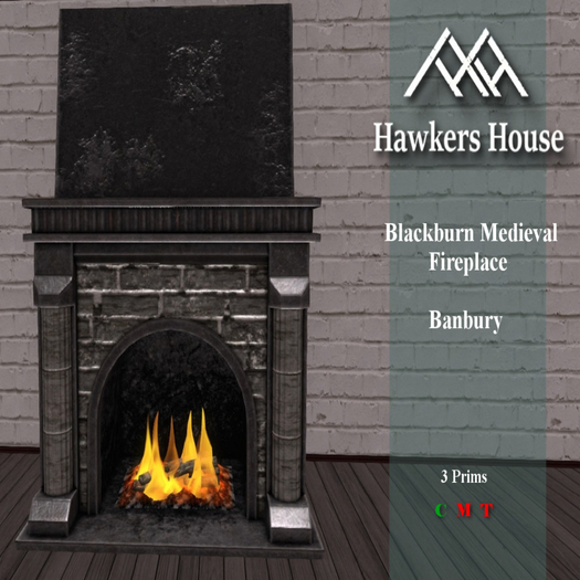 *HH* Blackburn Medieval Fireplace Banbury