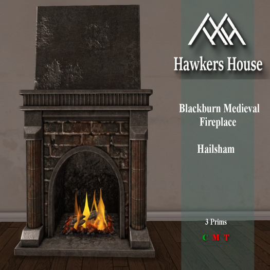 *HH* Blackburn Medieval Fireplace Hailsham