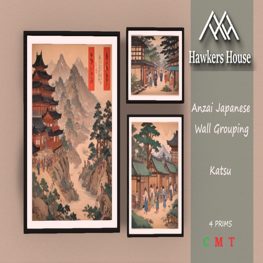 *HH* Anzai Japanese Wall Grouping Katsu
