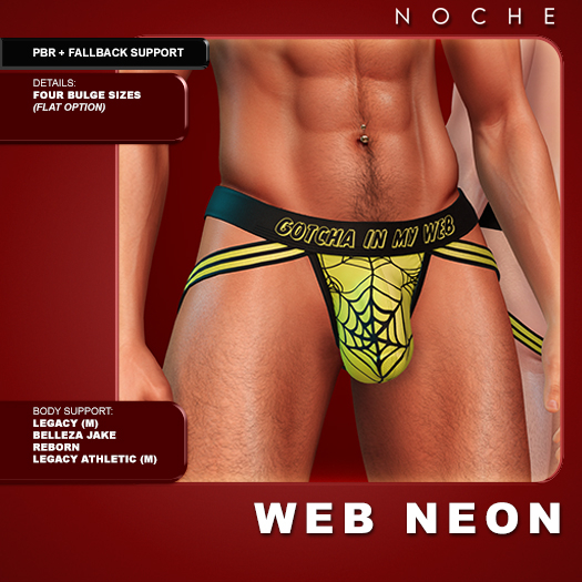 Noche. Mason Web Jockstrap Neon