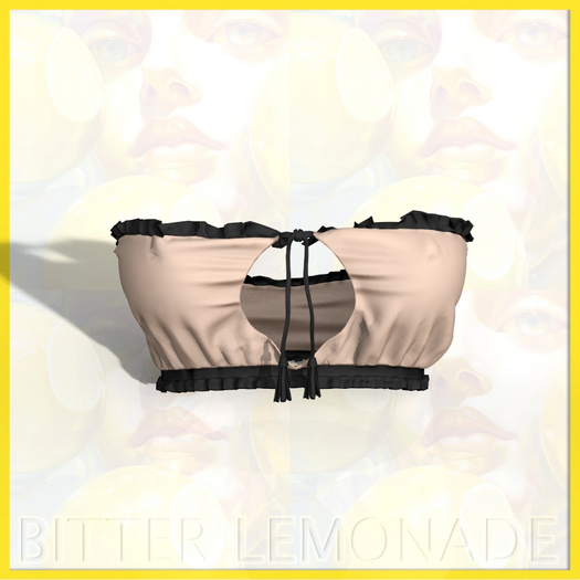 Beige Rouchy Top Bombshell