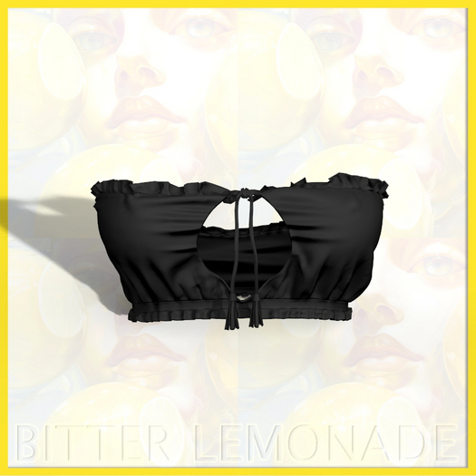Black Rouchy Top Bombshell