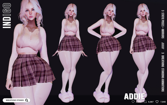 [InDiGo] Addie Breathing & Static Stands Set