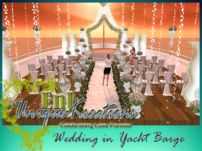 wedding in yacht barge