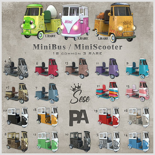 2. Sese & PA - MiniScooter - Pumpkins RARE