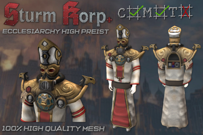 Second Life Marketplace - [Sturm Korp.] Ecclesiarchy High Preist Outfit