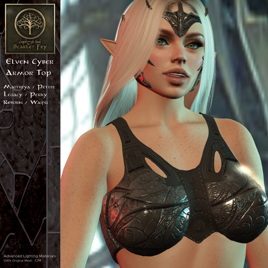 SF:: Elven Cyber Armor Top (Add Me)