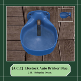 Acres Craft Co. Lifestock Auto Drinker Blue