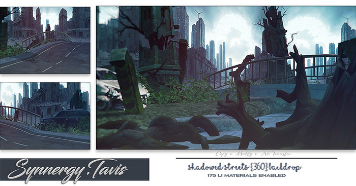 SYNNERGY.TAVIS//Shadowed Streets Backdrop 
