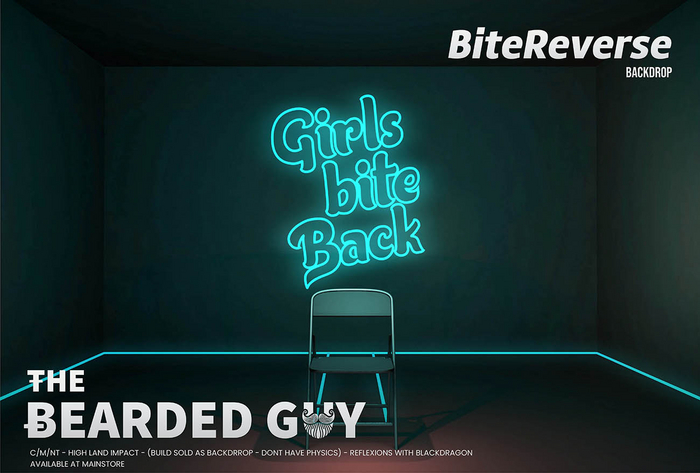 Bite Reverse Backdrop - The Bearded Guy