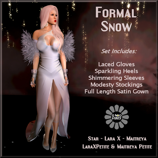 GoodVibes Formal Snow Gown Set