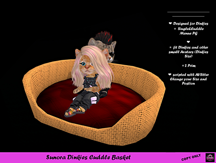 Sunora Dinkies Cuddle Basket