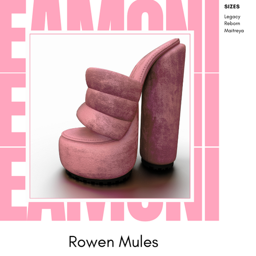EAMONI. Rowen Puff Mules Fatpack