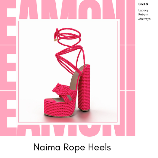 EAMONI. Naima Rope Heels Fatpack
