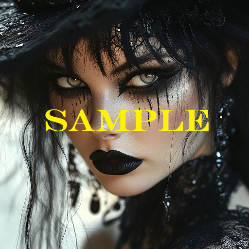 Dark Lips Art on Large Thick Panel