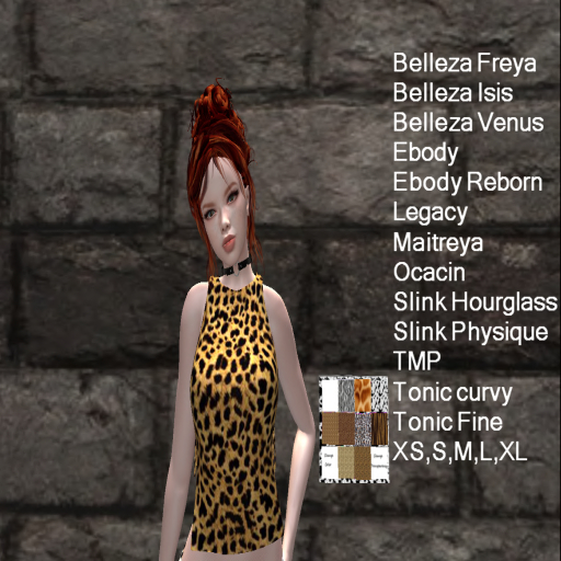 (GGD)Tied Side Top-Animal