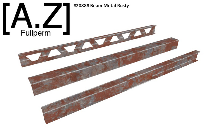 #2088# Beam Metal Rusty #