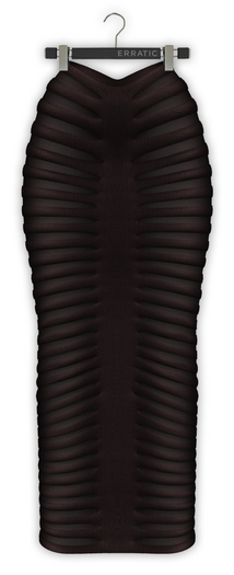 erratic / aire - skirt / coffee (Maitreya LaraX, Lara PetiteX / Legacy Classic + Perky / eBody Reborn) 