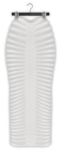 erratic / aire - skirt / white (Maitreya LaraX, Lara PetiteX / Legacy Classic + Perky / eBody Reborn) 