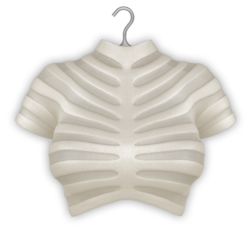 erratic / aire - top / bone (Maitreya LaraX, Lara PetiteX / Legacy Classic + Perky / eBody Reborn) 