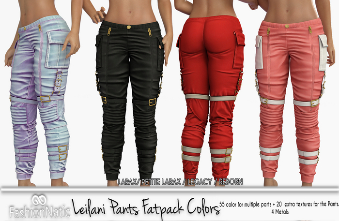 Pants Leilani Fatpack Colors  - LaraX, PetiteX, Legacy, Reborn, - FashioNatic