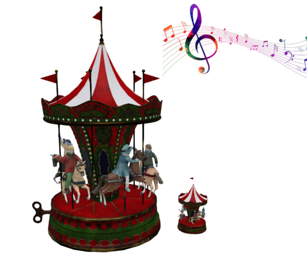 @MA@ Christmas Carousel Music Box