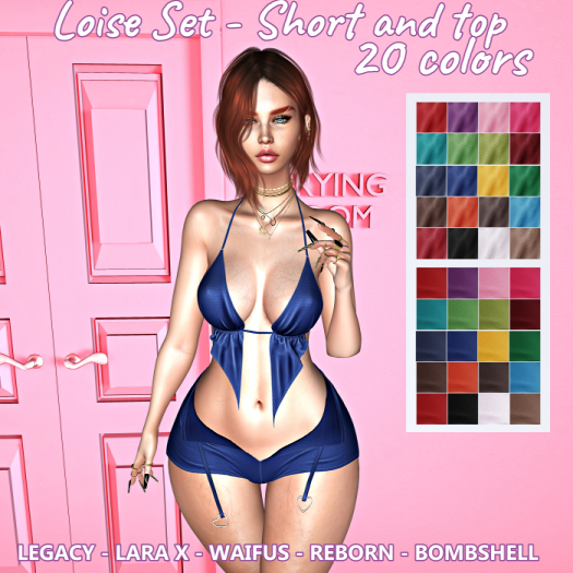 .:Rose:. Loise Set - Short and top 20 colors (Add Me)