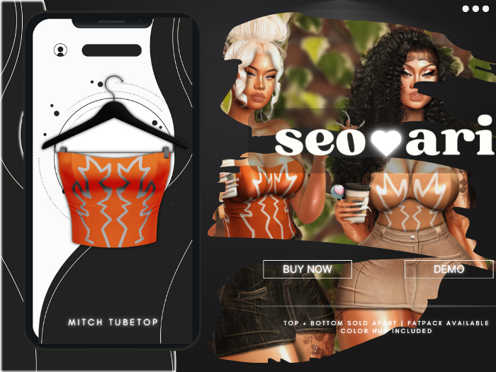 seoari . Mitch Tubetop Orange - [ADD]