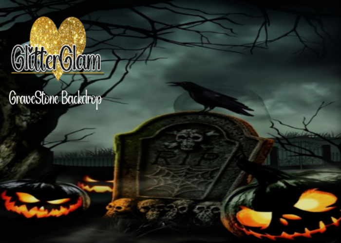 .GltterGlam. GraveStone Backdrop  {UnpackHud}