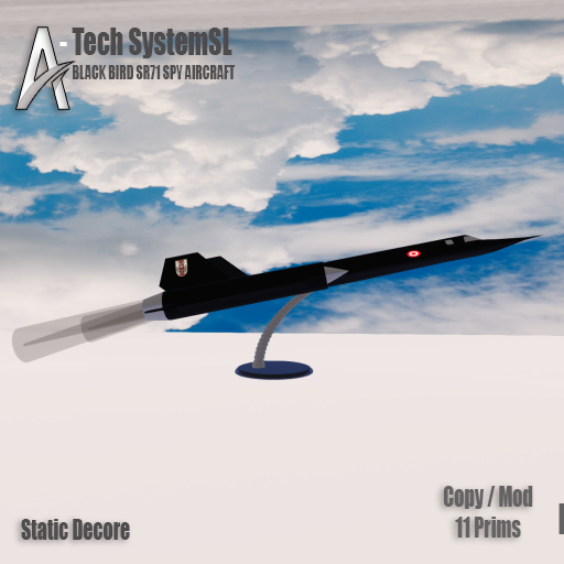 ATech SystemSL - Black Bird SR 71 Spy Aircraft