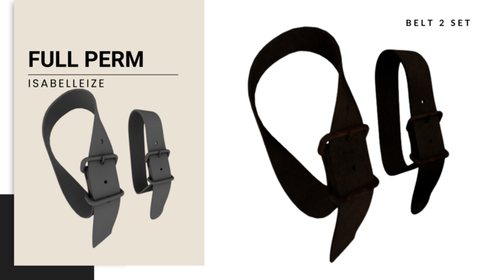 Belt Set - Full Perm (2-Piece Mesh)