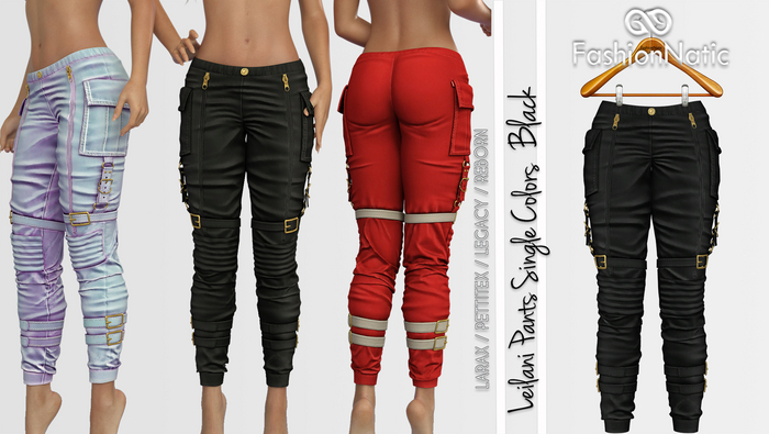 Pants Leilani Black  - LaraX, PetiteX, Legacy, Reborn, - FashioNatic