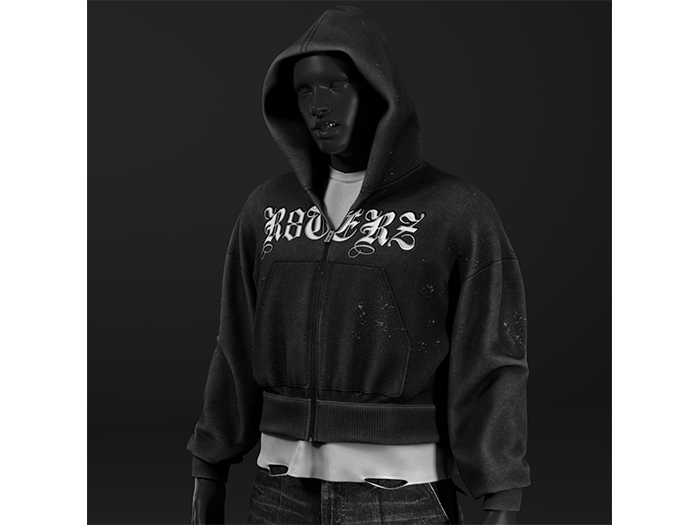 [R8TERZ] Rave Set Black Hoodie (Up)