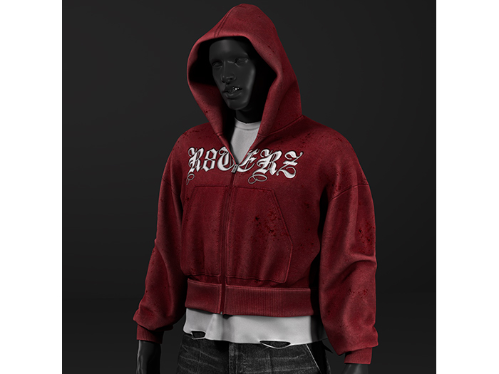 [R8TERZ] Rave Set Red Hoodie (Up)