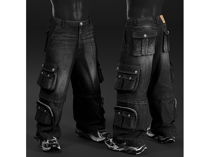 [R8TERZ] Rave Set Black Jeans