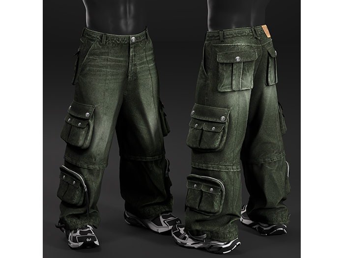 [R8TERZ] Rave Set Green Jeans