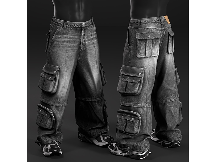 [R8TERZ] Rave Set Grey Jeans