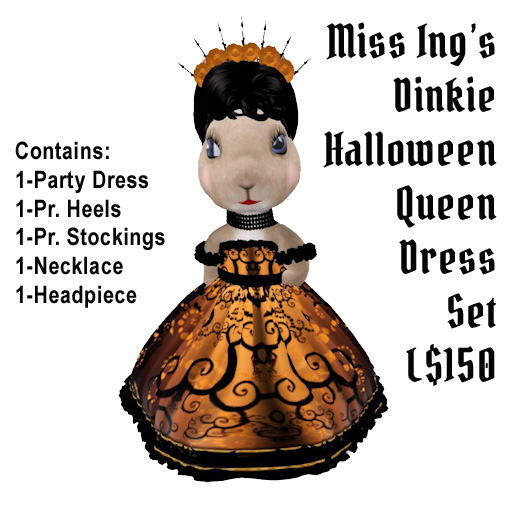 Miss Ing's Dinkie Halloween Queen Dress Set